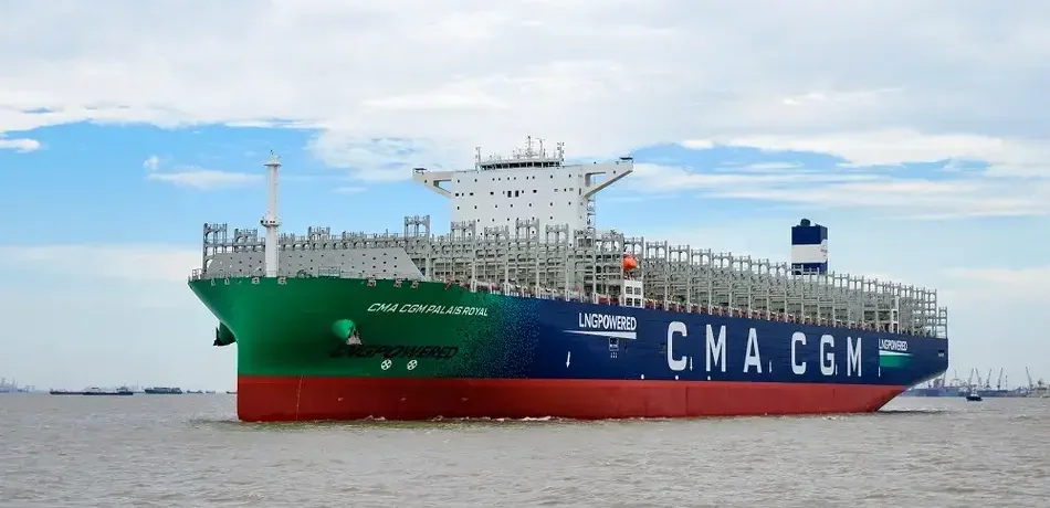 CMA-CGM’s-2nd-LNG-powered-giant-nearing-completion