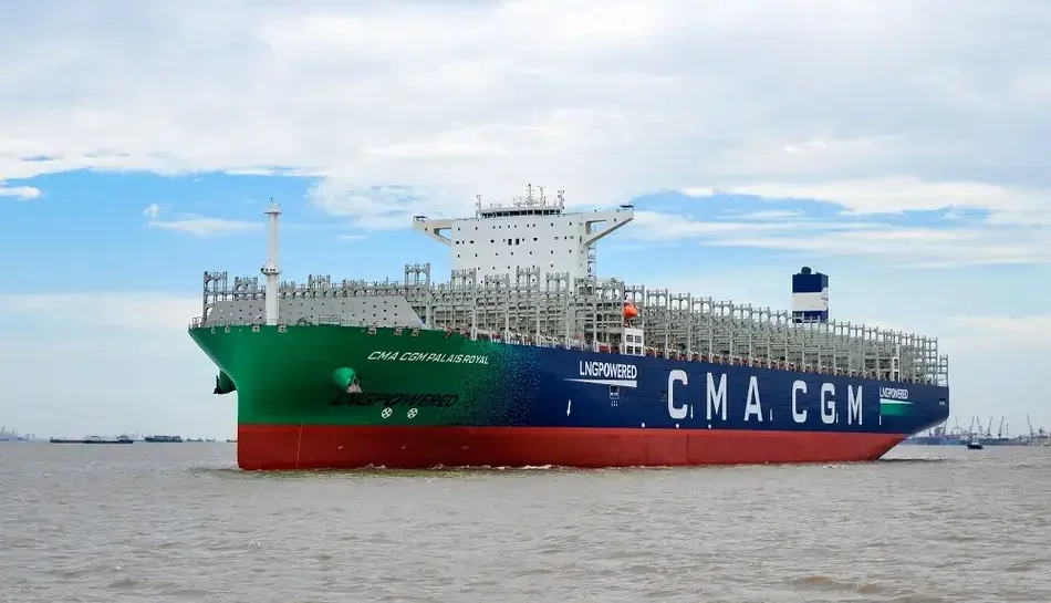CMA-CGM’s-2nd-LNG-powered-giant-nearing-completion