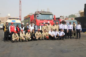 مانور امداد و نجات دریایی در بندر شهید باهنر - شرکت آرتین بنادر اروند