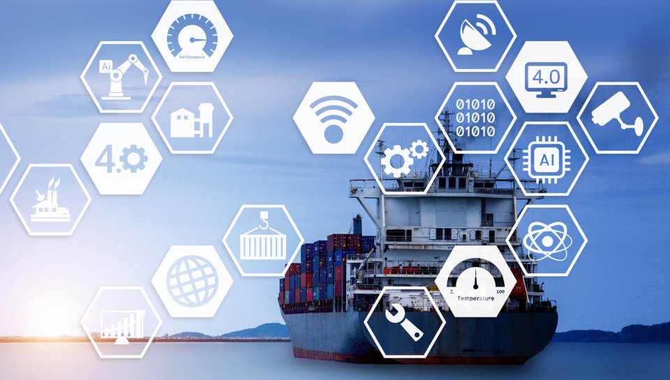 Cargo ship Sending goods to destination